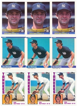1984 Assorted Brand Don Mattingly Rookie Card Collection (36)